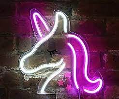 Issa Jacobs Unicorn Sign Neon