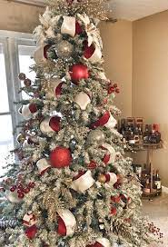 Flocked Tree Design Christmas Tree Decorations Diy Holiday Christmas Tree Christmas Tree Inspiration