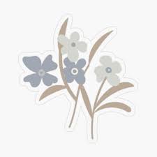 Inspirasi stiker di laptop 25 inspirasi keren stiker laptop asus doraemon aneka desain yang dihasilkan pun sangat baik dan bisa bersaing dengan aplikasi komersial lainnya hallabol24 : Grey Ditsy Floral Sticker By Studioposies Di 2021 Inspirasi Warna Desain Stiker Gambar