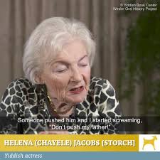We introduce our new segment #TheaterThursday with Helena (Chayele) Jacobs!  The actress describes how her father, Polish-Yiddish actor and director  Heniek Storch, exposed her to Yiddish theater at a ...