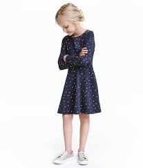 Jersey Dress Light Pink Hearts Kids H M Us Jersey Dress Childrens Fashion Dresses