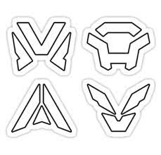 Javelin Symbols Anthem Game Emblems Clean White Logo Sticker By Surik Game Emblems Anthem Game Logo Sticker