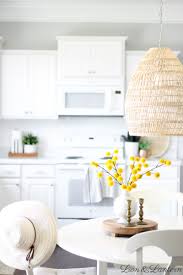 First things first, in order to start this project you need a drum shade or lantern shade or similar item you wish to use to replace the old. Fall Kitchen New Textured Pendant Light Caitlin Marie Design