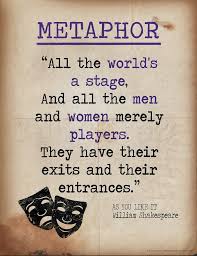 Metaphor Quote From As You Like It By William Shakespeare Prints Jeanne Stevenson Allposters Com Metaphor Quote Metaphor Literary Terms