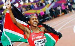 Faith kipyegon curled up on the track and covered herself with the kenyan flag just to take a on winning two consecutive gold medals at tokyo 2020 and rio 2016, kipyegon said, i am so happy. Olympic Champion Faith Kipyegon Eyes World Title In Doha Sentinelassam