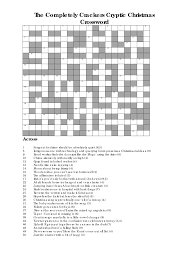 The Completely Crackers Cryptic Christmas Crossword Christmas Crossword Printable Crossword Puzzles Crossword