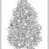Detailed christmas bauble coloring page trail of colors. 1