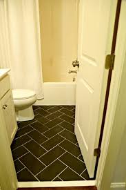 Making sure you can still see your chalk. Small Bathroom Makeover Floor Tile