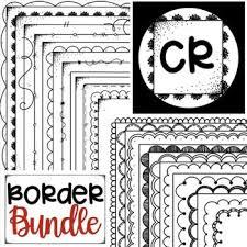 Black And White Classroom Border Simple Black And White Doodle Page Border Bundle In 2020 Doodle Pages Black And White Doodle Google Classroom Activities