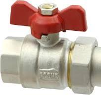 GOSHE Premium-Kugelhahn Mit Schraubanschluss, Messing, 3/4"-Gewinde