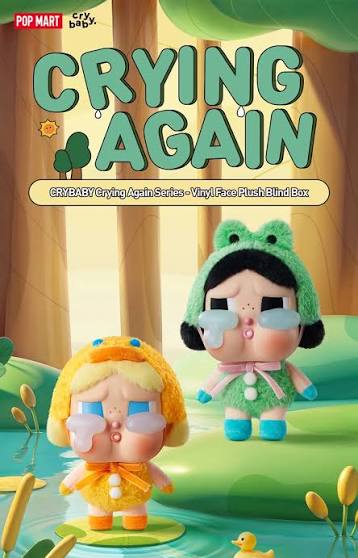 POP NOW:CRYBABY Crying Again Series-Vinyl Face Plush Blind Box
