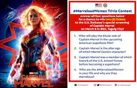 How many comics has marvel released as of 2009? U S Embassy In The Philippines Join Our Marvelouswomen Trivia Contest For A Chance To Win Two 2 Tickets To The Special Screening Of Captain Marvel On March 6 In Bgc Taguig