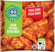 Spicy chicken strip so good. Ayam Potong Paha Dada Pedas Manis So Good