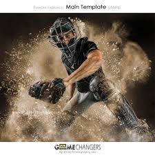 Here is our final result: Powder Explosion Photoshop Template Tutorial Game Changers By Shirk Photography Llc
