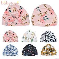 Most relevant best selling latest uploads. Cotton Soft Newborn Baby Floral Pattern Knit Beanies Girls Sleep Caps Shopee Philippines