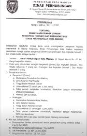 Kamis, juli 1, 2021 posted by : Lowongan Kerja Dinas Perhubungan Kota Madiun Lowongan Kerja Dan Rekrutmen Bulan Juli 2021