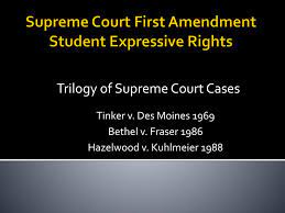 Supreme court judgements also influence judgements delivered at lower levels of the judiciary. Ppt Supreme Court First Amendment Student Expressive Rights Powerpoint Presentation Id 2020456