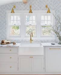 Black And Gold Kitchen Wallpaper 22 Kitchen Wallpaper Ideas To Inspire Your Next Upgrade Decor Aid Modern Kitchen Wallpaper White Tile Kitchen Backsplash Gold Kitchen Hardware