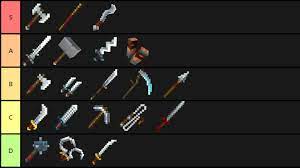Hammer of gravity · 3. Tier List Of Melee Weapons Created Based On My Experiences R Minecraftdungeons