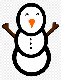 Cartoon snowman on skiing vector clip art illustration simple gradients. Snowman Winter Simple Cold Snow Png Image Simple Christmas Snowman Clipart Transparent Png 3272464 Pikpng