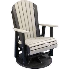 Luxcraft Adirondack Recycled Plastic Swivel Glider Chair Swivel Glider Chair Swivel Glider Glider Chair