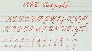 Learn To Write Abc Calligraphy For Kids