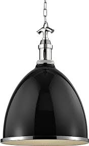 Viceroy 1 Light Large Pendant Black Polished Nickel Lighting Pendant Lights Light Fixtures Decor Black Pendant Light Pendant Light Pendant Lighting