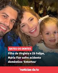 Filha do meio de Virginia Fonseca e Zé Felipe, Maria Flor sofreu um  acidente doméstico no domingo (18) e precisou correr para o dentista. A  criança, de apenas dois anos, bateu a