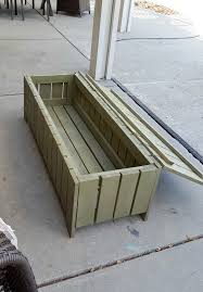 Our modern solid wood & iron storage coffee table is crafted of solid acacia wood and set atop a sleek iron base for a piece that is rustic and industrial. Diy Outdoor Coffee Table Storage Bench Tutorial Leap Of Faith Crafting
