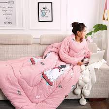 Find great deals on ebay for wearable blanket adult. 150x200cm Wearable Blanket With Sleeves Arms Home Quilt With Sleeves For Adults Office Leisure Multifunctional Quilts Blankets Kupiti Za Cinoyu 33 25 V Aliexpress Com Imall Com