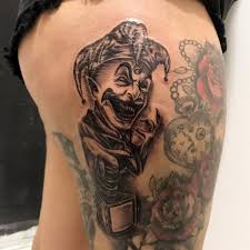 Check out our website for more tattoo ideas positivefox.com #legtattoos #legtattooideas. Supay Tattoo On Twitter Payaso Tattoosupay Cds Blackandgrey Tattoopayaso Tattooterror Payasotattoo Coringatattoo Arlekingtattoo Tattoopierna Electricink Bolivia Brasil Https T Co Raa3hq3pdz