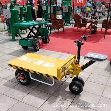 手推平板车 厂家直销电动四轮平板车四轮搬运车小型短途运输定制 阿里巴巴