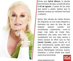 Vieras que Sylvia Blanco cumplira 60 años