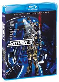 The 'robot/android' influenced by its controller, molests the female station inhabitant. Amazon Com Saturn 3 Blu Ray Dvd Combo Farrah Fawcett Kirk Douglas Harvey Keitel Stanley Donen Movies Tv