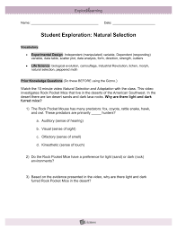 Biological evolution, camouflage, industrial revolution, lichen, morph, natural selection, peppered moth prior knowledge questions (do these. Student Exploration Sheet Growing Plants