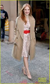 Shop michael michael kors dress at neiman marcus, where you will find free shipping on the latest in fashion from top designers. Jessica Chastain Nyc Dolce Dress Michael Kors Coat And Christian Louboutin Shoes Celebrity Look Jessica Chastain My Style