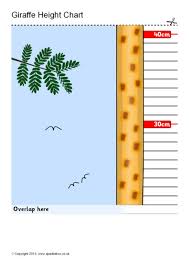 Giraffe Childrens Height Chart Sb9420 Sparklebox