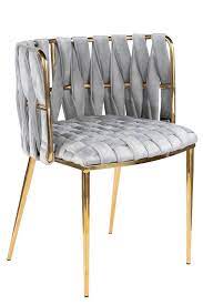1538dc gryg milano dining chair in gray and gold pre order in 2021 upholstered dining chairs gold dining room dining chairs