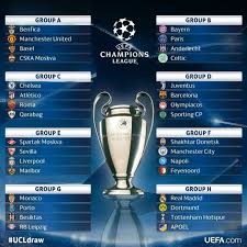 2017 18 Uefa Champions League Final Draw Result Bola Kaki Gambar Sepak Bola Sepak Bola