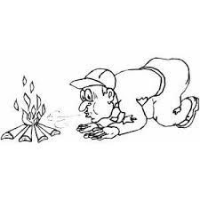 Download and print these campfire coloring pages for free. Blowing On Campfire Coloring Page
