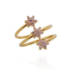 Three Row Spiral Ring Gold Ring Designs Beautiful Gold Rings Gold Earrings Designs