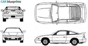 Nissan Silvia Rps13 Sileighty Blueprints Vector Drawings Clipart And Pdf Templates Nissan Nissan Silvia Blueprints