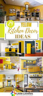 29 yellow kitchen decor ideas you can