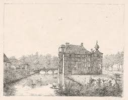 You are in the heading: Side View Of The Castle Cannenburch With Houses Drawing By Artokoloro