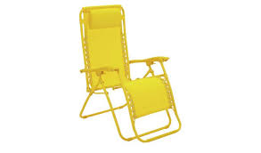 Browse our colourful picnic and beach chairs, as well as our bistro chairs; Buy Argos Home Zero Gravity Sun Lounger Yellow Garden Chairs And Sun Loungers Argos