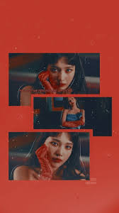 Aesthetic red velvet desktop wallpaper. Joy Red Velvet Aesthetic Wallpaper