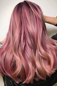 Rose Gold Hair Color Will Definitely Make You Stand Out Creating A Girlish And Vivid Image Is Going R Hair Color Rose Gold Strawberry Blonde Hair Hair Styles