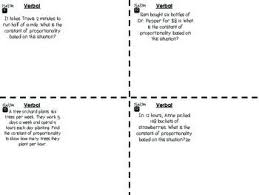 Constant Of Proportionality 4 Corners Stations Proportion Station Math