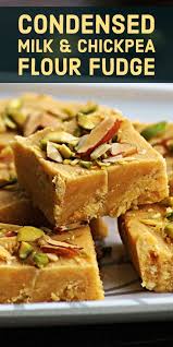 Besan Condensed Milk Burfi Recipe Easy Milkmaid Recipes Recipe Burfi Recipe Recipes Yummy Food Dessert