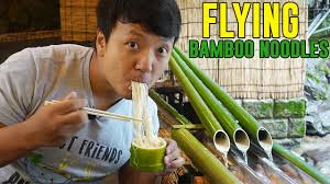 Bamboo is a type of flowering plant that belongs to the family poaceae (grasses). Bamboo Noodle Slide Samurai Food In Kyoto Japan Youtube